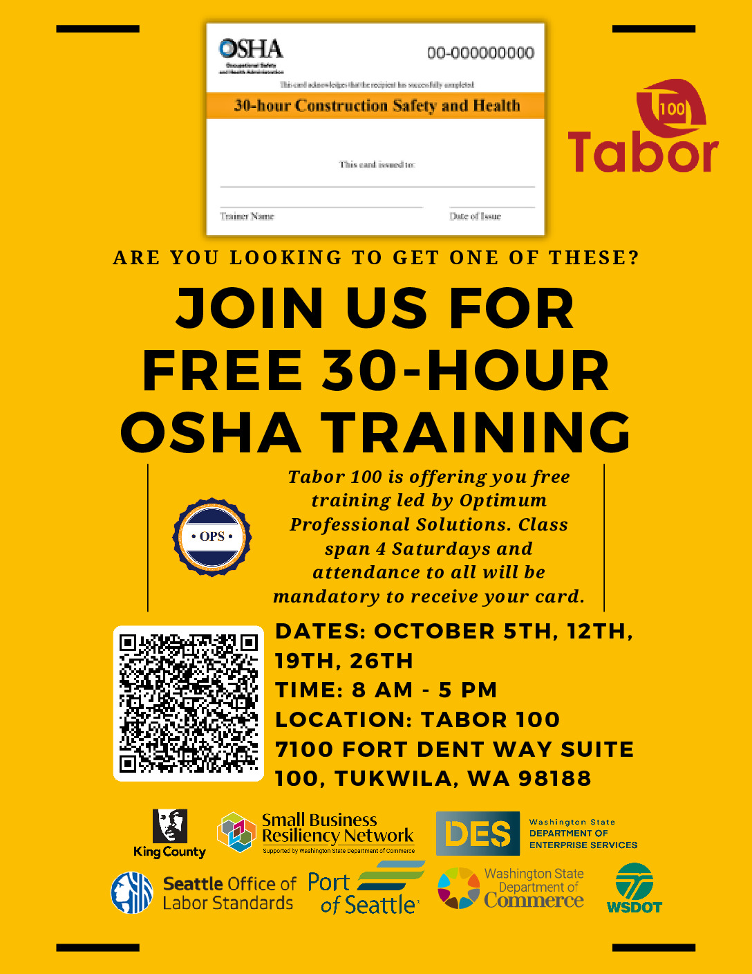 thumbnail of OSHA 30 Class Flyer